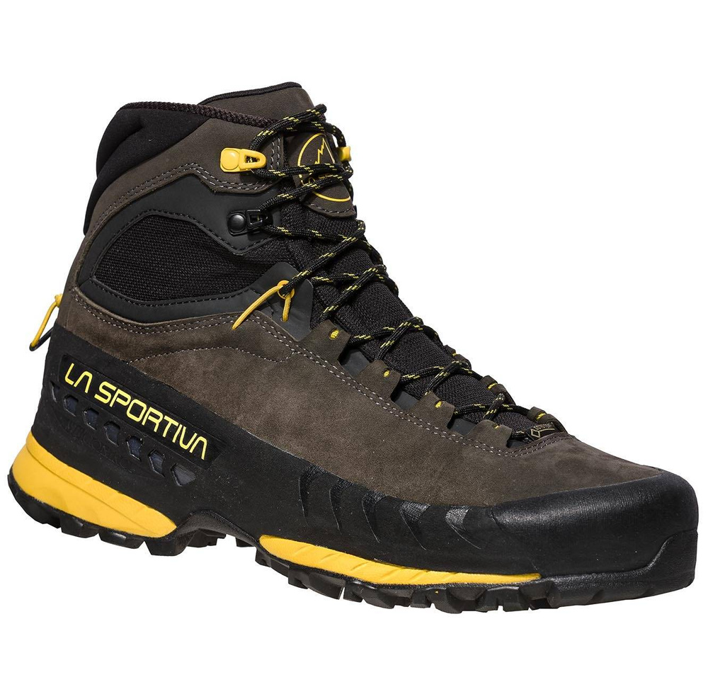 Męskie Buty Trekkingowe Wysokie La Sportiva TX5 Mid GTX - Carbon/Yellow